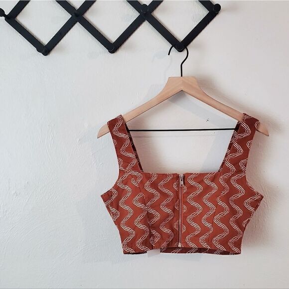 The Ragged Priest Milk It Haze Printed Crop Top Size Medium (UK 10) NWT - Picture 11 of 13